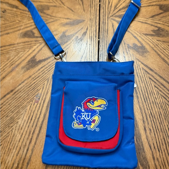 Little Earth Productions | Bags | Ku Blue And Red Crossbody Bag | Poshmark